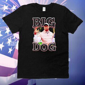 Tiger Woods Big Dog T Shirt Golf Legend Graphic Fan Gift Retro Sports Vintage T